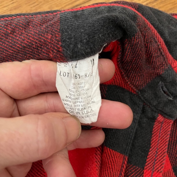 Vintage Outdoor Exchange Medium Buffalo Plaid Flannel Women's Shirt Size Medium - Picture 4 of 8